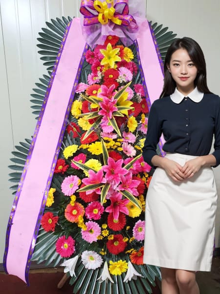 웨딩그룹 위더스 안양 3단화환 기본형