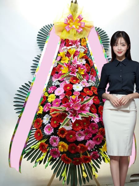 웨딩그룹 위더스 안양 3단화환 고급형